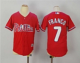 Youth Philadelphia Philliesa #7 Maikel Franco Red Cool Base Stitched Jersey,baseball caps,new era cap wholesale,wholesale hats